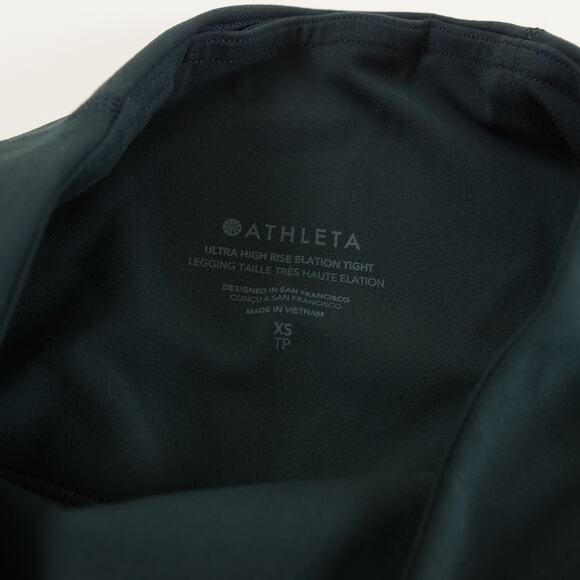 Athleta Ultra High Rise Elation Tight Green Leggings Womens Sz XS - Picture 10 of 10